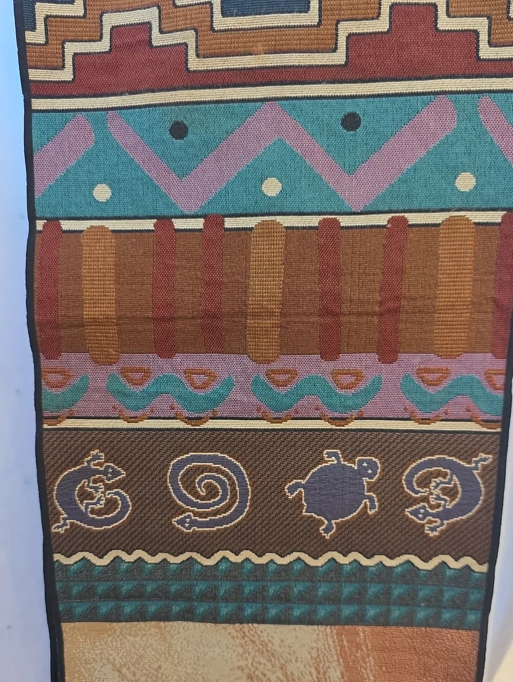 Vintage Vohann Southwestern Tapestry Kokopelli Table Runner (68